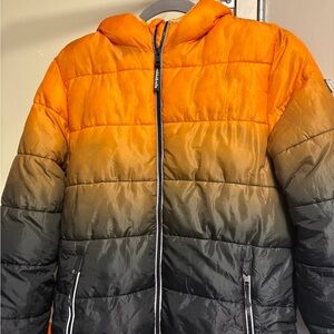 Youth Orange Winter Coat Jacket